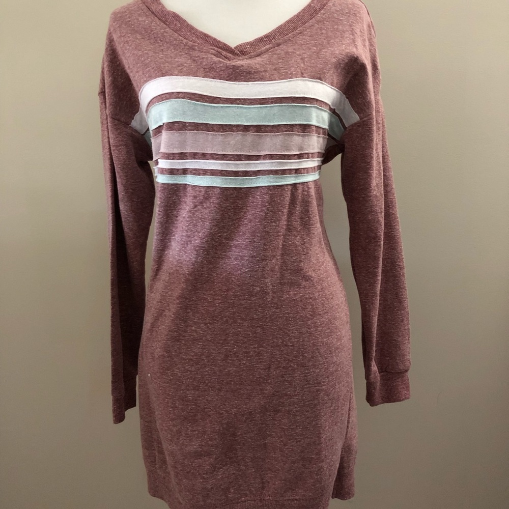 Lightweight fleece shirt, pink/purplish color